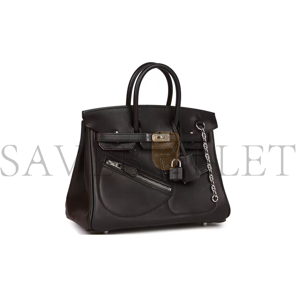 HERMES BIRKIN 25 ROCK H084256CK89 (25*19*12cm)